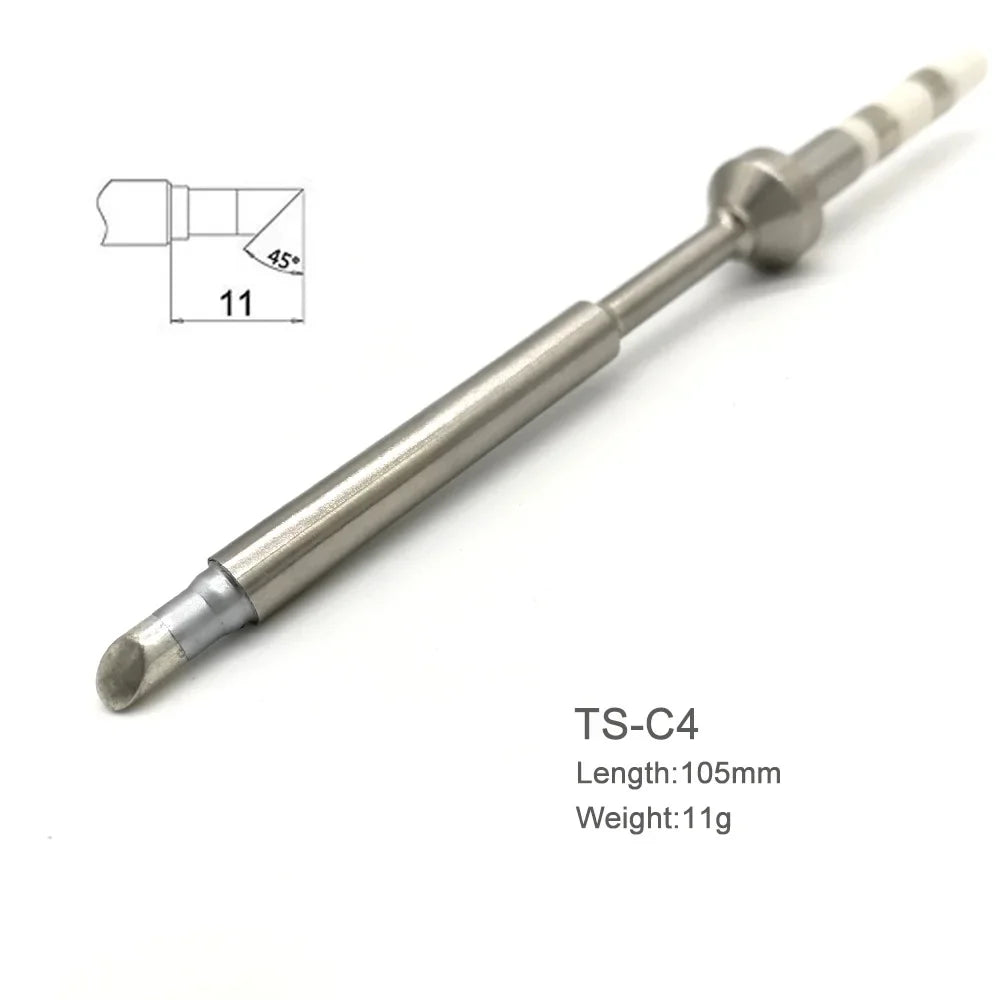 TS100/TS101 Soldering Iron Tips - Pine64 Pinecil Replacement Tips TS Series BC2 C4 Compatible Models