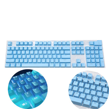 104PCS Universal Mechanical Keyboard Keycaps – Ergonomic Blank Replacement for Cherry MX Backlit Keyboards
