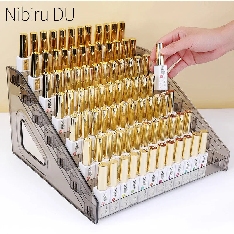 Acrylic Nail Polish Display Organizer – 3/4/5/6/7 Layer Clear Cosmetic & Jewelry Rack Holder