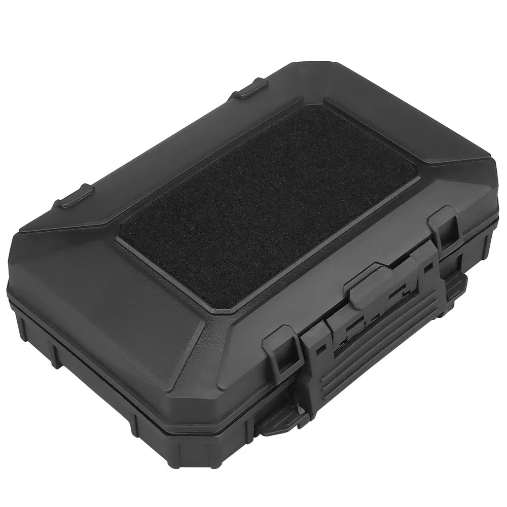 Molle Tactical Waterproof Case - Shockproof Double Sponge Protective Pouch, Lockable Battery and Mobile Phone Airsoft Vest Gear Cases