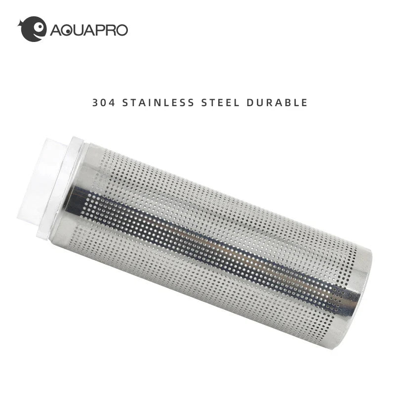 2PCS Inflow Inlet Filter – Stainless Steel Mesh Net Guard for Fish Tank & Aquarium Intake Prefilter Cover