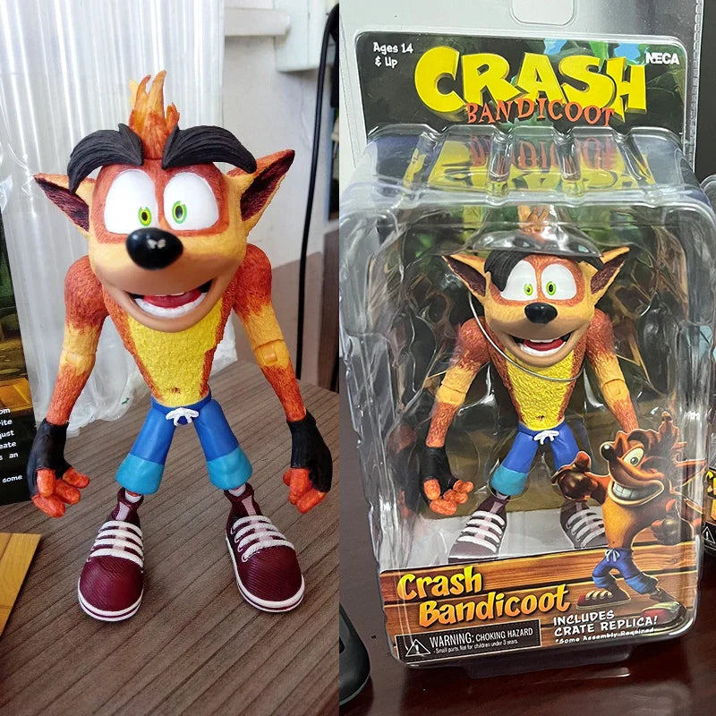 Crash Bandicoot Action Figure Toy – N. Sane Trilogy Game Character Collectible Gift