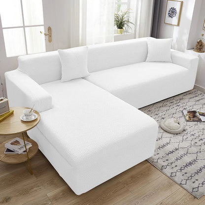 Jacquard Thick Stretch Sofa Cover – Elastic Slipcover for Armchair, L-Shaped & 1–5 Seater Couch Living Room Protector