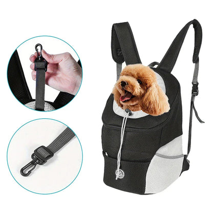Double Shoulder Outdoor Pet Carrier Bag – Breathable Travel Bag for Dogs, Portable Pet Carrying Supplies
