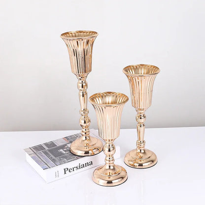 Retro Wrought Iron Flower Pots — Wedding, Dried Flower & Home Decoration Vases for Hotel & Event