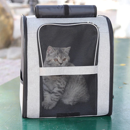 Lightweight Breathable Cat Backpack Carrier – Portable Travel Bag for Cats, Dogs & Small Pets
