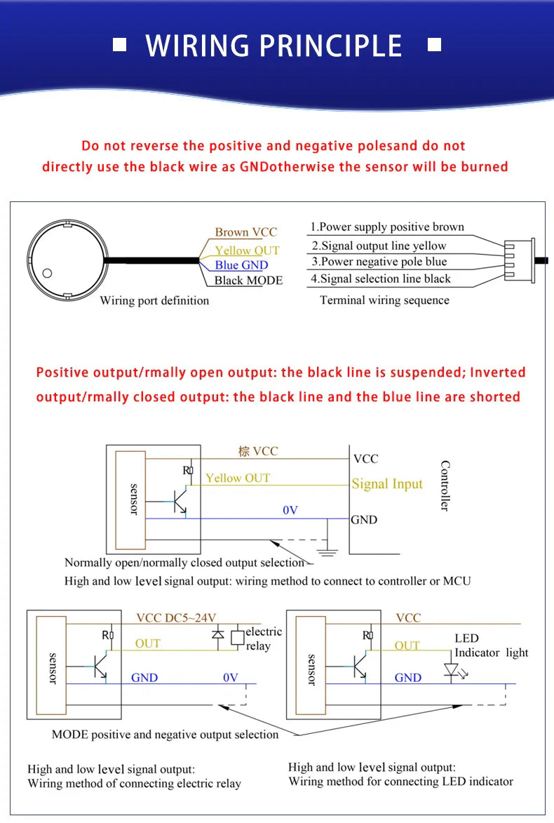 XKC-Y25 Capacitive Liquid Level Sensor – Fast Shipping Non-Contact Water Detection Sensor