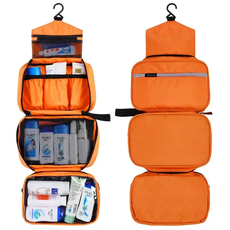 Hanging Waterproof Toiletry Bag – Large Travel Cosmetic & Makeup Organizer for Men & Women