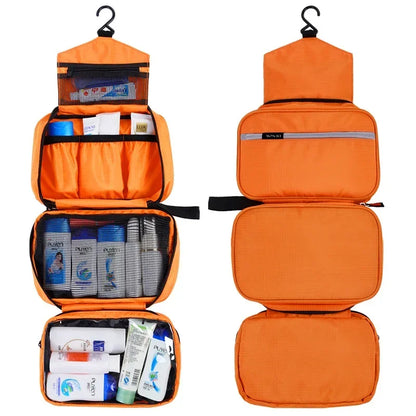 Hanging Waterproof Toiletry Bag – Large Travel Cosmetic & Makeup Organizer for Men & Women