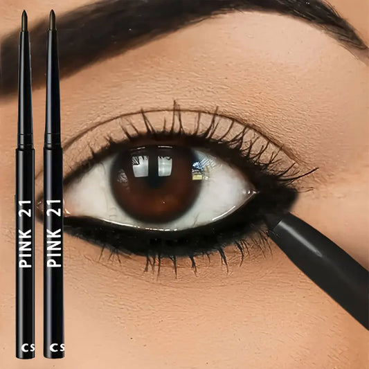 2PCS Black Eyeliner Pencils – Waterproof, Sweat-Proof, Long-Lasting Smudge-Proof Easy Glide Eye Makeup