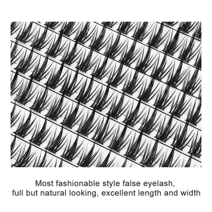 Individual Lash Extensions Kit – DIY Cluster Eyelash Book, False Lashes for Home Makeup