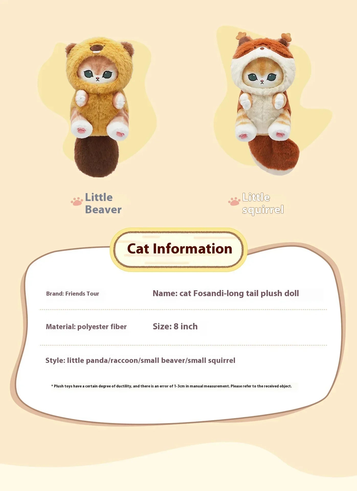 Kawaii Mofusand Shark Cat Keychain — Cartoon Cross-Dressing Doll Pendant for Backpack Decor