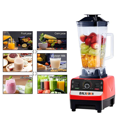 2000W Heavy Duty Commercial Blender & Food Processor – High Power Kitchen Mixer for Ice Crushing, Smoothies & Juicing (BPA Free)