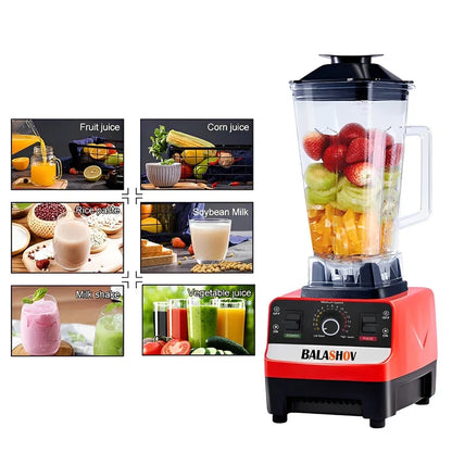 2000W Heavy Duty Commercial Blender - High Power Food Processor & Ice Crusher for Smoothies, Juices and Kitchen Mixing