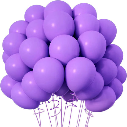 Baby Blue Latex Balloons Set (5–12 Inch, 10/20/30pcs) – Wedding, Baby Shower & Birthday Party Decorations in Mixed Colors