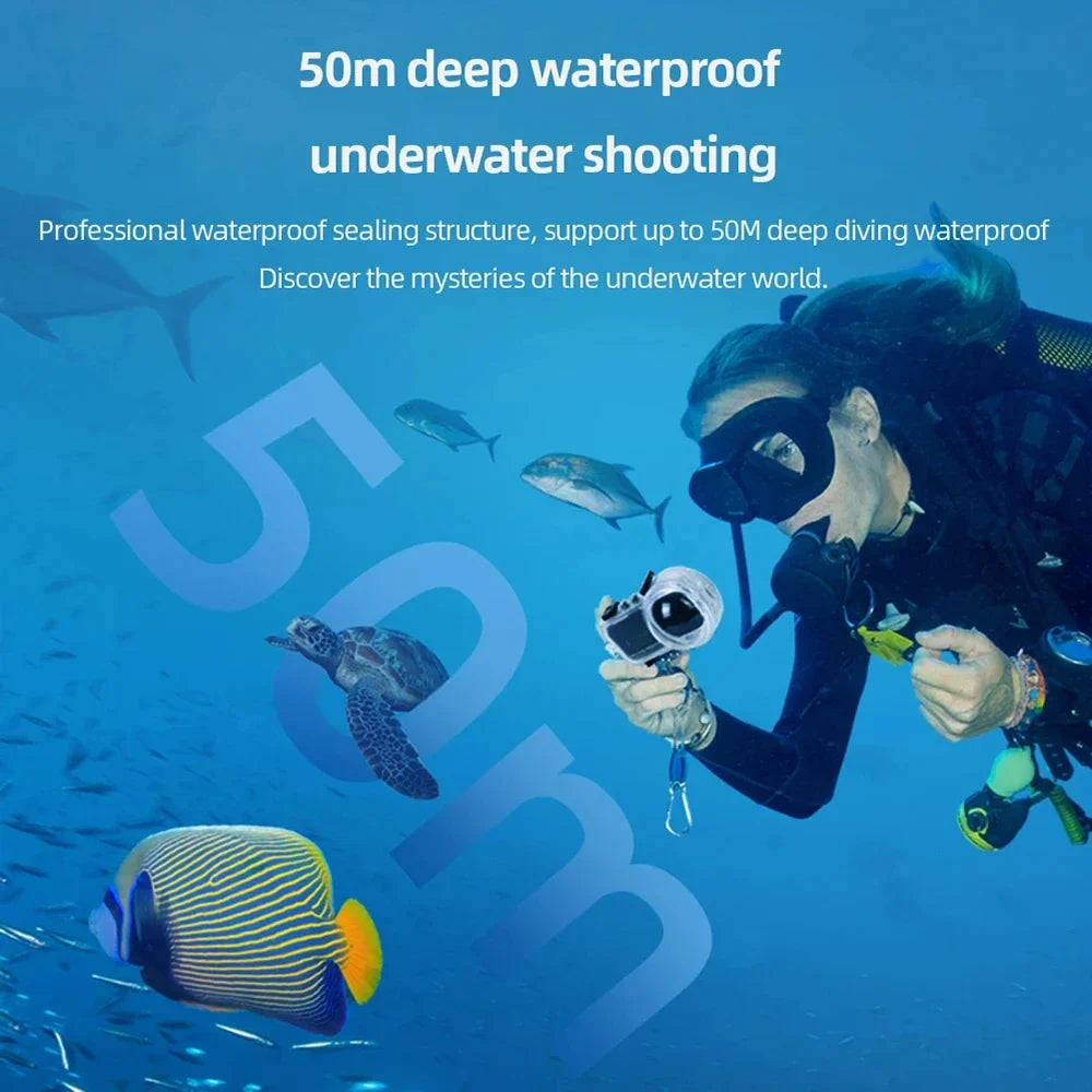 Invisible Dive Case for Insta360 X3 – Waterproof 50M Diving Protector Shell for Insta360 X3 Accessories (2023)
