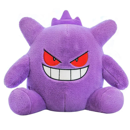 30-65cm Gengar Plush Toy – Soft Pokemon Stuffed Doll with Pendant Clip, Cute Anime Gift for Kids