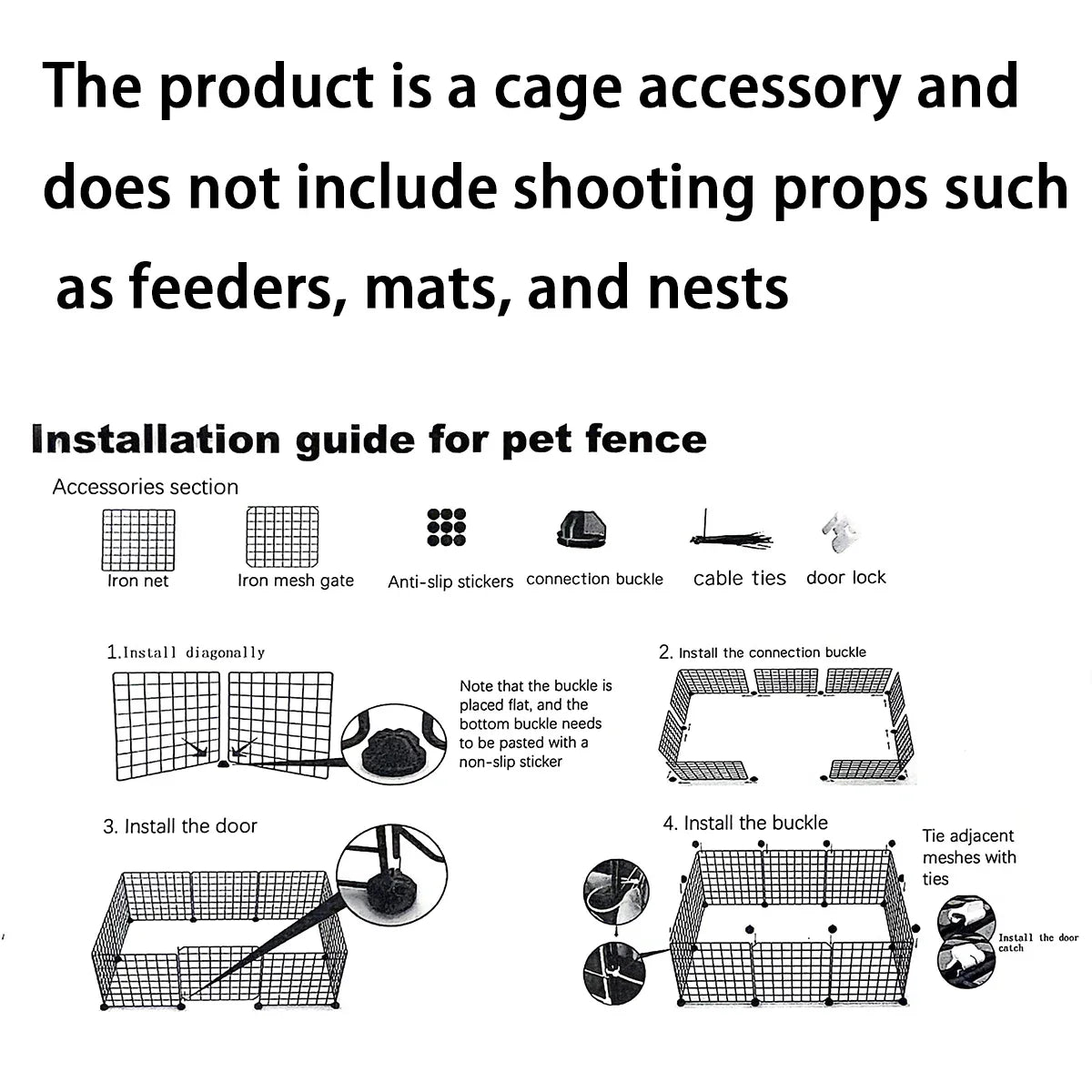 Indoor Dog Cage Wire Mesh Fence – Teddy Pet Escape Barrier