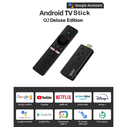 G96 Android 13.0 4K Smart TV Stick – H313, 2GB RAM 16GB ROM, Dual WiFi, Infrared Remote, High-Performance ATV Streaming Device