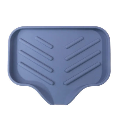 Silicone Kitchen Sink Mat & Tray – Soap Dispenser, Sponge Holder, Splash-Proof Drying & Counter Storage