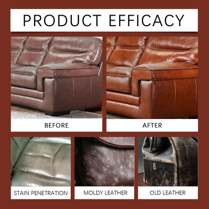 Leather Cleaner & Conditioner Kit - Deep Nourishing Spray Cream for Restoring Softness, Shine & Preventing Cracks