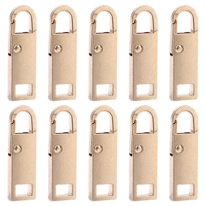 10/1PCS Universal Metal Zipper Pull Replacement — Instant Repair Kit for Luggage, Purses & Clothing Sliders