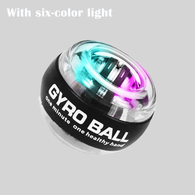 Gyroball Powerball Forearm Exerciser — Gyroscope Muscle Trainer for Wrist & Hand Fitness