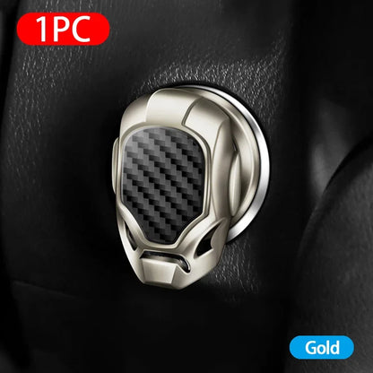 Car Ignition Start Switch Cover – One-Key Engine Start/Stop Button Protector for Car & Motorcycle Interior Decoration