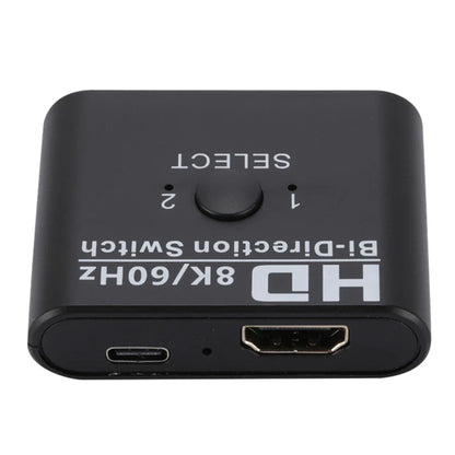 4K HDMI Bi-Directional Switch – 2 Port 8K 60Hz HDMI Splitter for Laptop, PC, Xbox, PS3/4/5, TV Box to Monitor Adapter