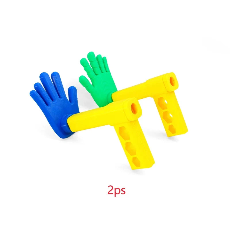 3D Printed Rock Paper Scissors Hand Toy - Extendable Interactive Clapper & Stress Relief Game