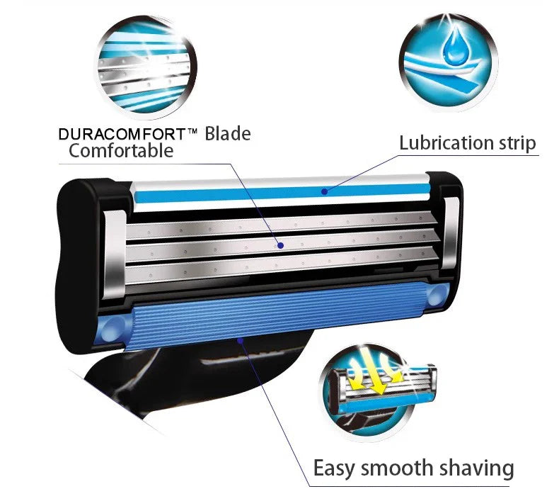 Gillette MACH 3 Men's Razor - 3-Layer Blades for Fast, Smooth Shaving and Beard Cutting
