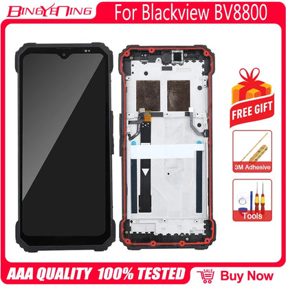 6.58 Inch LCD Touch Screen Display for Blackview BV8800 - 2400x1080 Digitizer Assembly with Frame