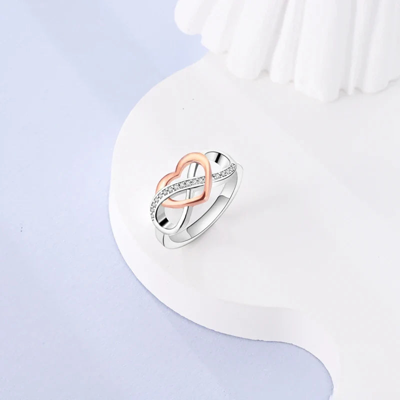 925 Sterling Silver Rings - Bow, Heart, Sun, Moon & Star Zircon Jewelry for Women, Birthday & Anniversary Gift