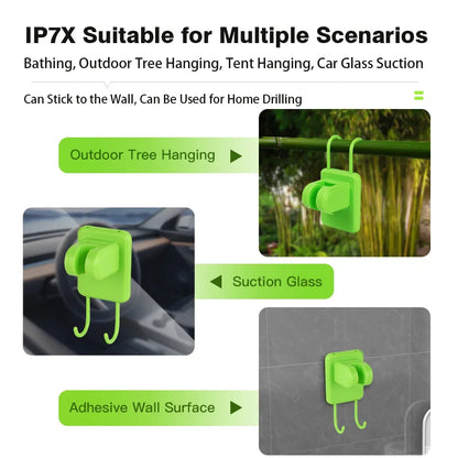 Portable Camping Shower Pump – RV & Outdoor Shower Kit with 6000mAh Battery, Full-Screen Digital Display, Adjustable Flow