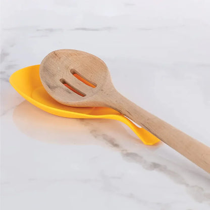 Silicone Spoon Rest and Spatula Holder - Heat-Resistant Kitchen Utensil Placemat Tray