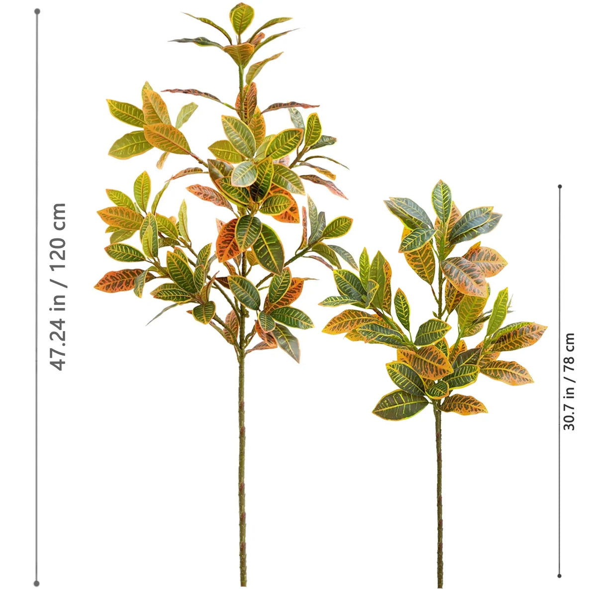 32–120cm Artificial Banyan Tree Branch – Tropical Fake Plant with Red Leaves for Home, Garden & Indoor Decorative Display
