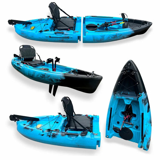 Modular Electric & Pedal-Driven Kayak – Portable Detachable Canoe, Lightweight Inflatable Folding Boat for Fishing & Adventure