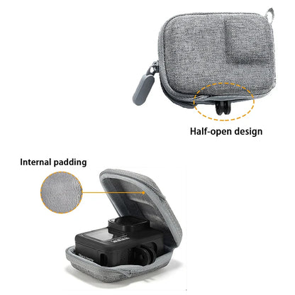 Mini Waterproof EVA Storage Case for GoPro Hero 12/11/10/9/8 — Portable Action Camera Protective Bag