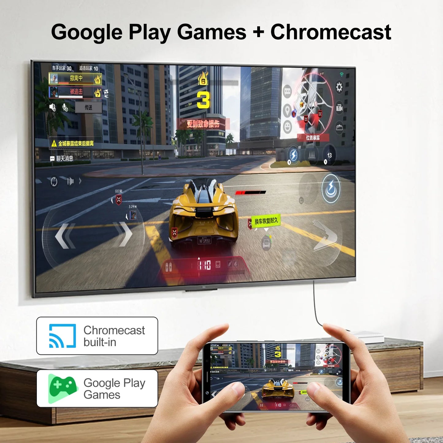 4K Android 14 Smart TV Box, 2GB RAM, 8GB/16GB Storage, HDR10+, Dual WiFi, Bluetooth, Quad-Core HD Media Player