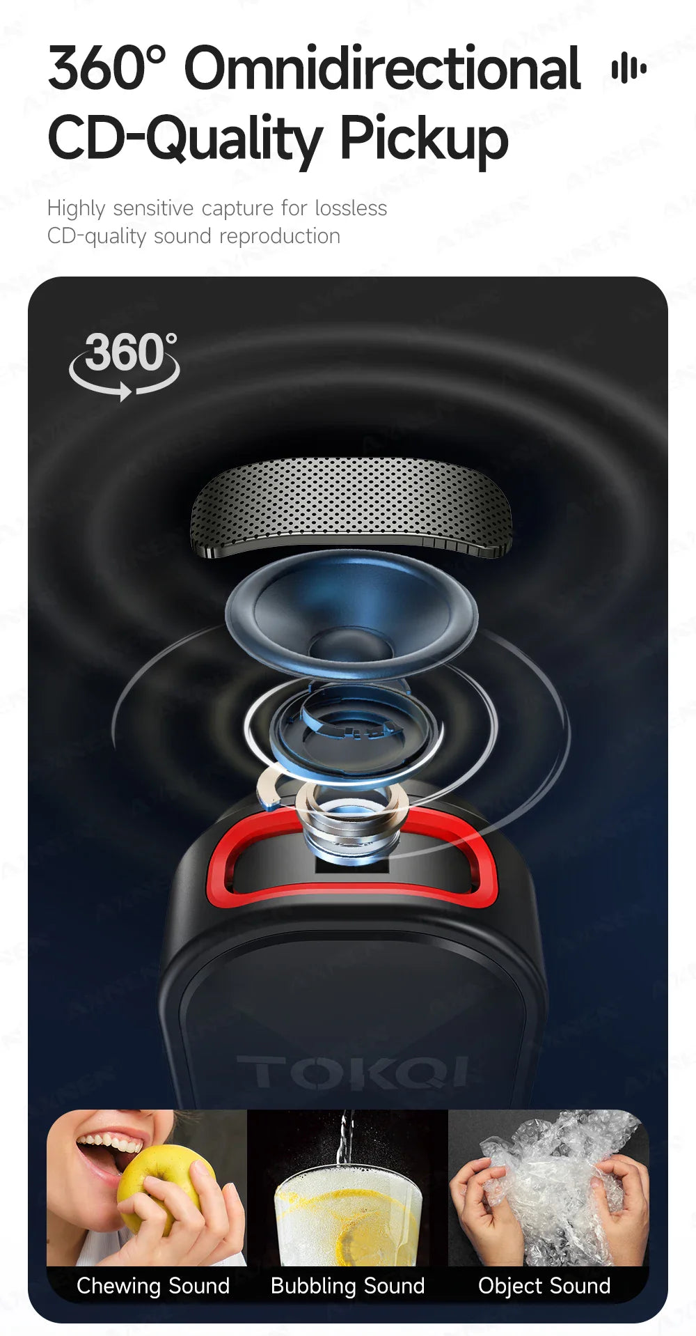 Mini Wireless Lavalier Microphone – Professional 360° Pickup with ENC Noise Reduction for iPhone, Android & Type-C Devices