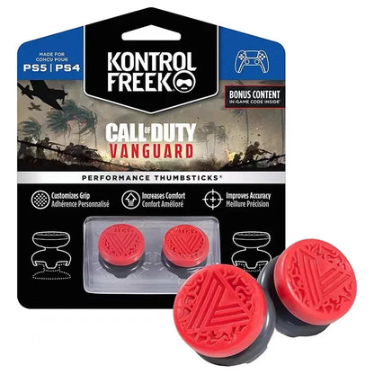2PCS Performance Thumb Grip Caps — Silicone Analog Stick Covers for PS4 & PS5 Controllers