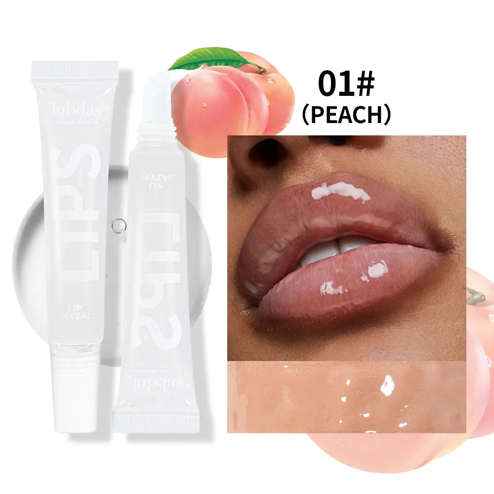 Clubday 9-Color Lip Balm Set – Moisturizing Fruit Lip Oil with Mirror, Long-Lasting Hydrating Lip Gloss