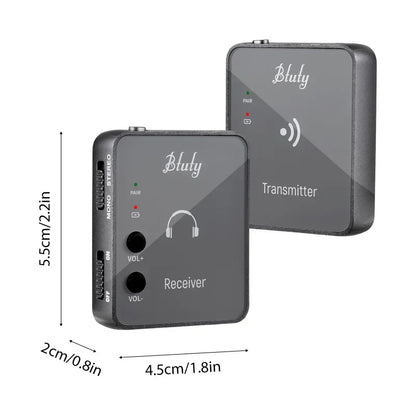 Btuty 2.4GHz Wireless Earphone Monitor System – Rechargeable Transmitter & Receiver with Lossless Digital Transmission