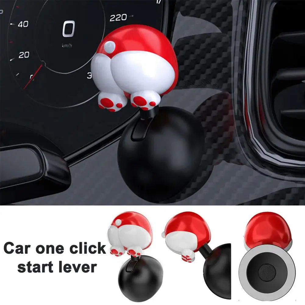 Universal Car Start Button – One-Click Decor Sticker, All Ball Club Style, One-Touch Start Button Rocker Modification Tool