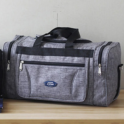 Oxford Waterproof Men’s Travel Bag — Large Capacity Hand Luggage, Weekend Duffle & Business Gym Bag