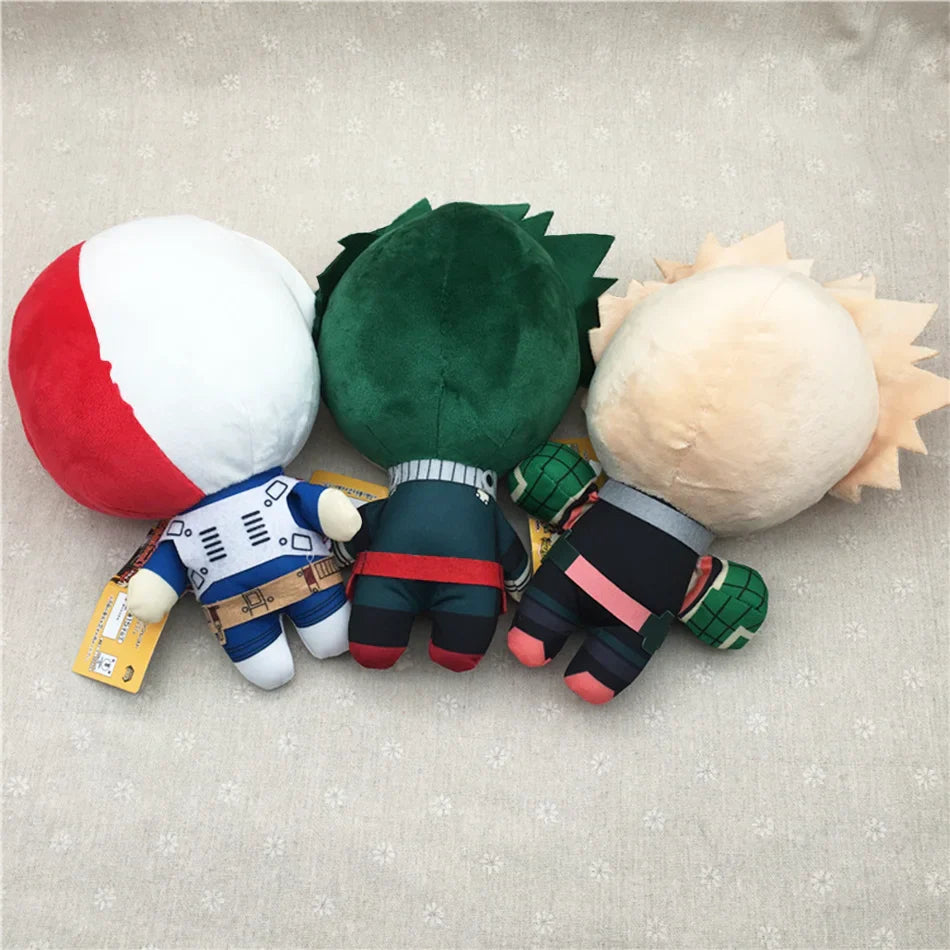 My Hero Academia Plush Toys 15–27cm – Izuku Midoriya, Katsuki Bakugou & Shouto Todoroki Stuffed Dolls for Kids Gifts