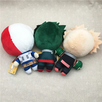 My Hero Academia Plush Toys 15–27cm – Izuku Midoriya, Katsuki Bakugou & Shouto Todoroki Stuffed Dolls for Kids Gifts