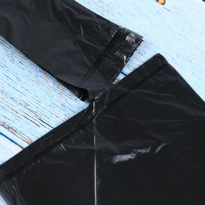 100pcs Black Household Rubbish Bags for Bathroom, Kitchen, and Trash Can - Disposable Plastic Garbage Bags