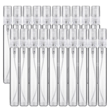 8/16PCS Portable Glass Perfume Bottles — Refillable Spray Atomizer Travel Bottles for Women