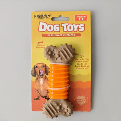 Durable Dog Chew Toy - Bite-Resistant Bone-Shaped Interactive Toy for Small, Medium & Large Dogs